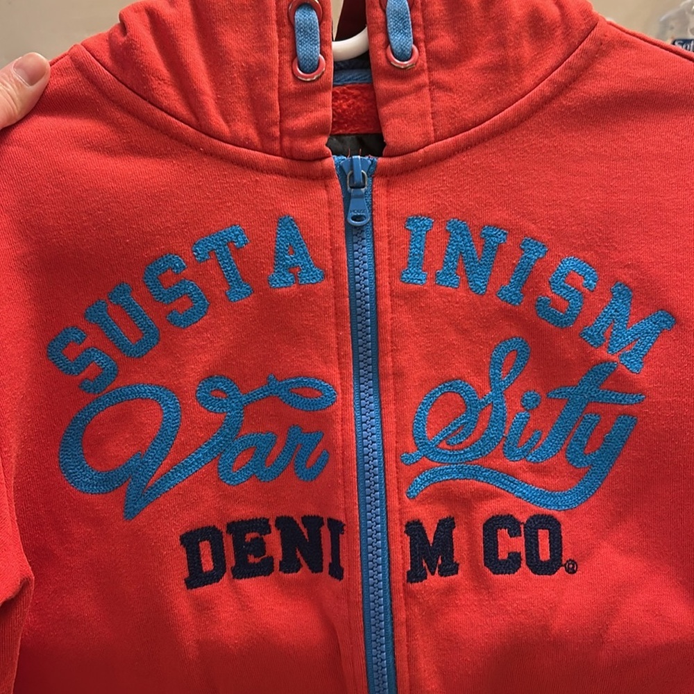 Boys Full Zip Hoodie Sweater Size M/L - Picture 2 of 6